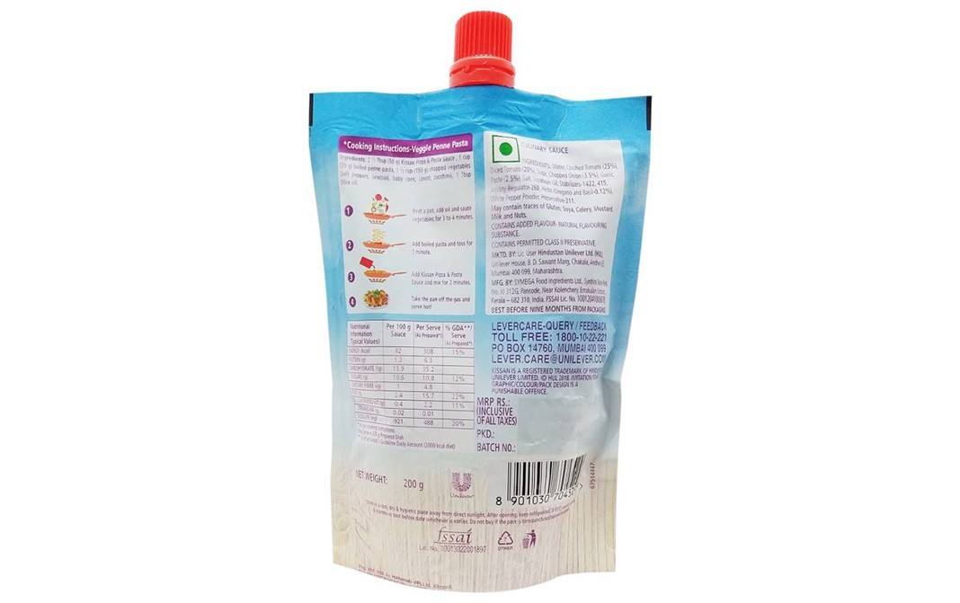 Kissan Pizza & Pasta Sauce    Pouch  200 grams